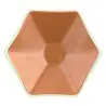 My Glass Studio Tasting Plate, Copper - Set of 24 - Dia: 12 cm, H: 2 cm