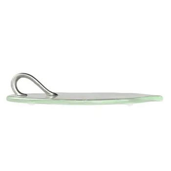 My Glass Studio Tasting Plate, Grey - Set of 12 - 15.5 x 9.0 x 3 cm