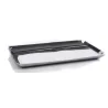Genova Collection Snack Tray Silver - 6 in L x 6 in W x 0.5 in