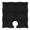 My Glass Studio Wine Holder Plate, Black - Set of 10 - 22.5 x 22.5 x 1.8 cm
