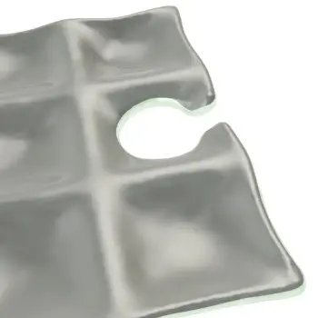 My Glass Studio Wine Holder Plate, Grey - Set of 10 - 22.5 x 22.5 x 1.8 cm