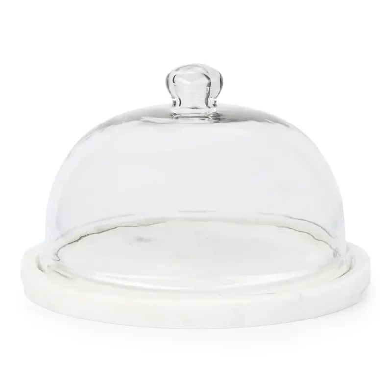 Geneva Collection Large Snack Platter With Dome - 11 in Dia x 7.75 in H Geneva Collection Large Snack Platter With Dome - 11 in Dia x 7.75 in H