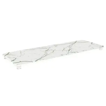 My Glass Studio Long Serving Board, White - Set of 3 - 50.0 x 18.0 x 2 cm