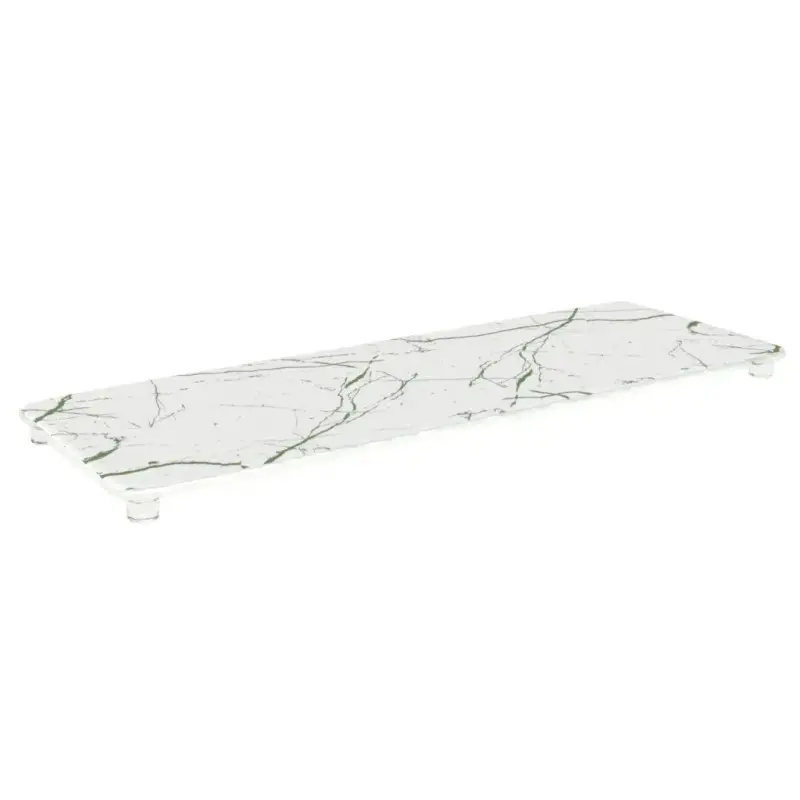 My Glass Studio Long Serving Board, White - Set of 3 - 50.0 x 18.0 x 2 cm