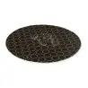 My Glass Studio Canape Tray, Black - Set of 6 - Dia: 42 cm, H: 4 cm - MyGlassStudio