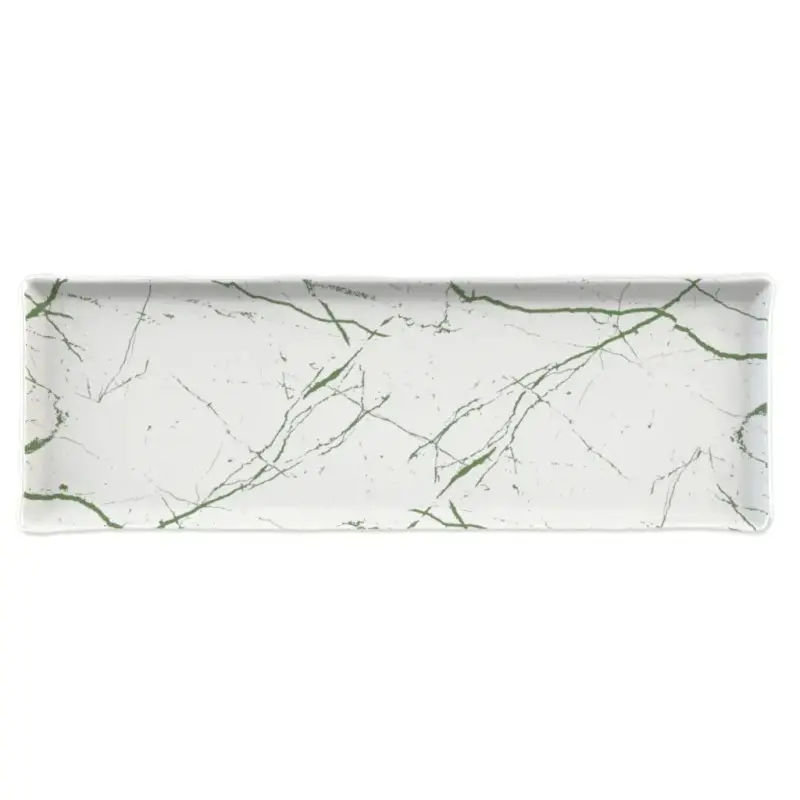 My Glass Studio Serving Platter, White - Set of 4 - 49.0 x 17.0 x 2 cm