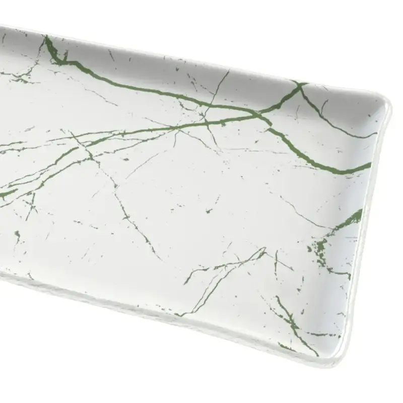 My Glass Studio Serving Platter, White - Set of 4 - 49.0 x 17.0 x 2 cm