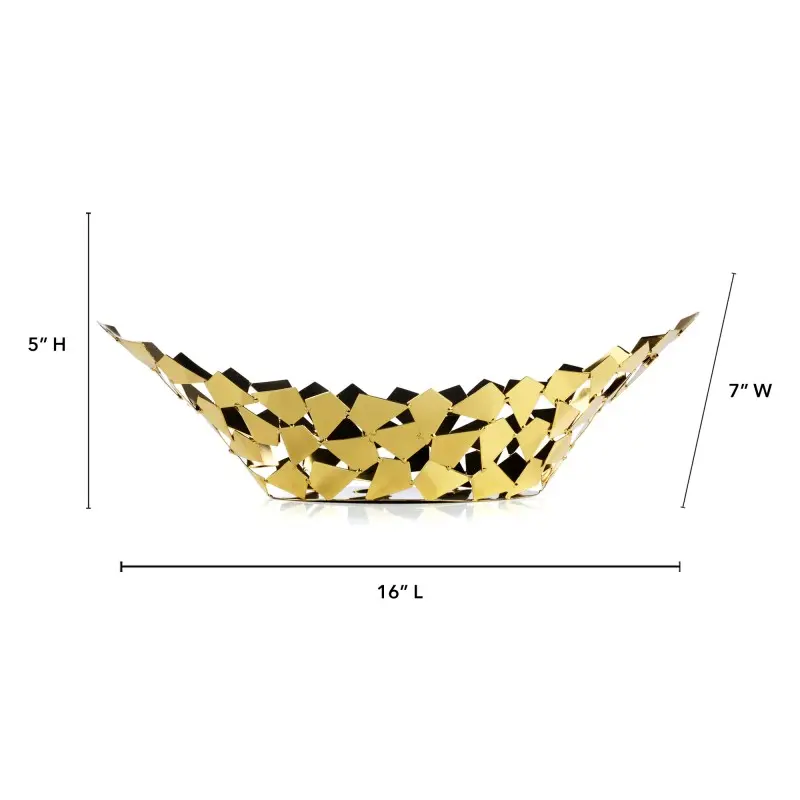 Gala Collection Oval Basket - 16 in L x 7 in W x 5 in H Gala Collection Oval Basket - 16 in L x 7 in W x 5 in H
