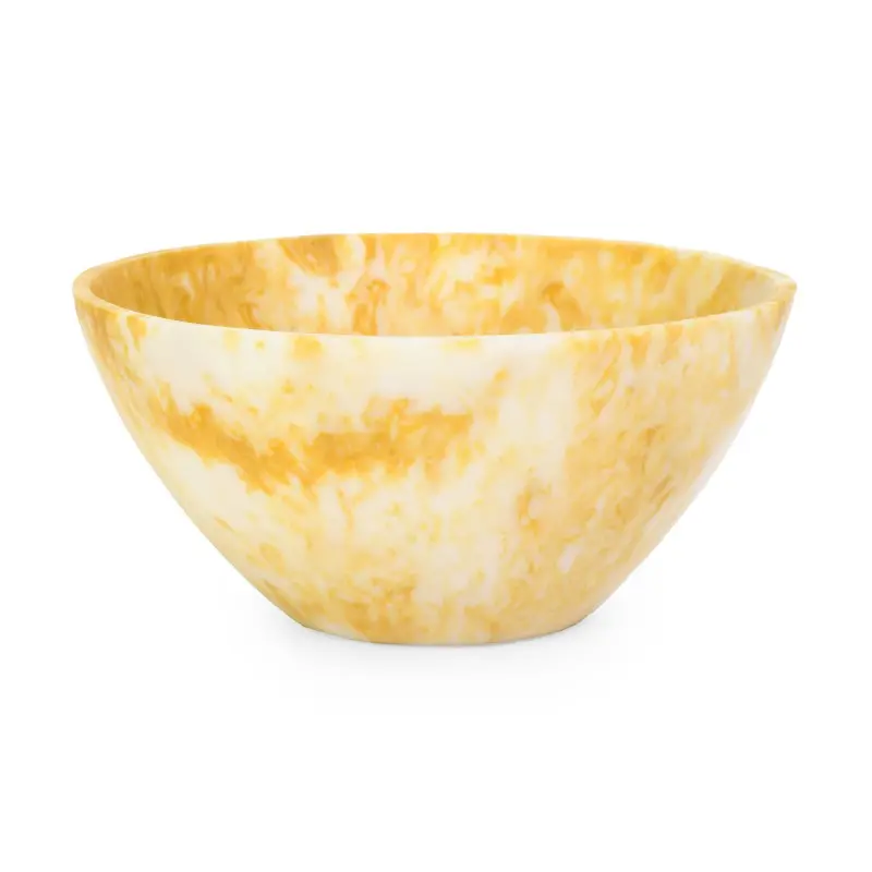 Fortuna Collection Snack Bowl Yellow/White - 5.5 in Dia x 3 in H Fortuna Collection Snack Bowl Yellow/White - 5.5 in Dia x 3 in H