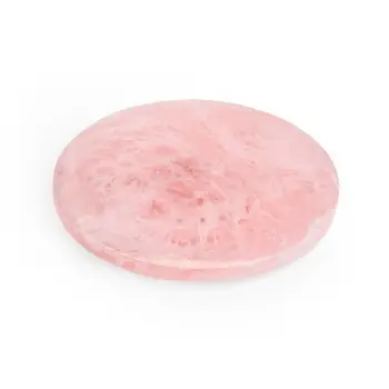 Fortuna Collection Small Footed Platter Rose - 7.75 in Dia x 0.7 in H