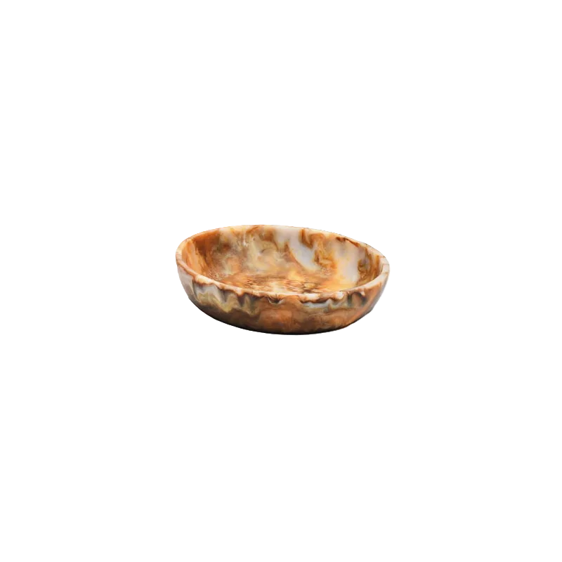 Fortuna Collection Medium Bowl Yellow/White - 12 in Dia x 5 in H