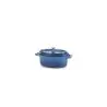 Fonda Collection Mini Oval Cocotte Blue - 5 in L x 3.7 in W x 2 in H - 9 oz