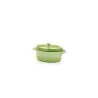 Fonda Collection Mini Oval Cocotte Green - 5 in L x 3.7 in W x 2 in