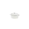 Fonda Collection Mini Oval Cocotte Grey - 5 in L x 3.7 in W x 2 in H - 9 oz