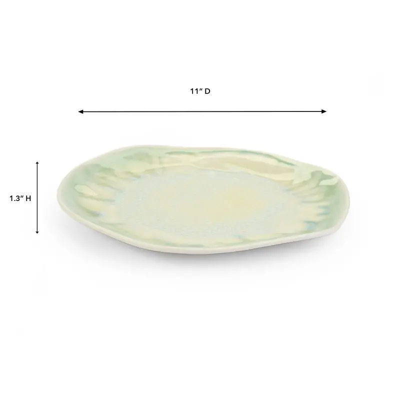 Fiore Collection Main Plate - 11 in Dia x 1.3 in H - Set of 3 Fiore Collection Main Plate - 11 in Dia x 1.3 in H - Set of 3