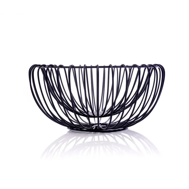 Comet Collection Metal Large Serving Bowl Black - 14.5 in Dia x 6.5 in H Comet Collection Metal Large Serving Bowl Black - 14.5 in Dia x 6.5 in H