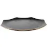 Boden Collection Large Tray Black - 19.5 in Dia x 1.4 in H - Set of 6