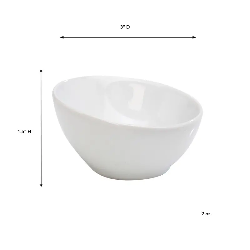 Beso Collection Bowl - 2.7 in Dia x 1.7 in H - Set of 48 Beso Collection Bowl - 2.7 in Dia x 1.7 in H - Set of 48
