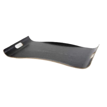 Bergen Collection Tray Black - 21.7 in L x 14.2 in W x 1.8 in H - Set of 6