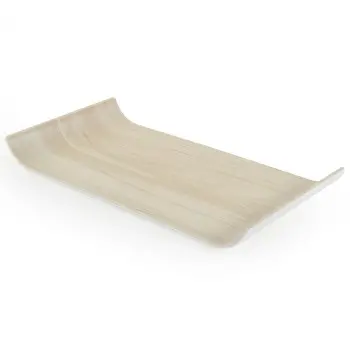 Antibes Collection Snack Tray - 12.8 in L x 6.9 in W x 1.18 in H - Set of 6