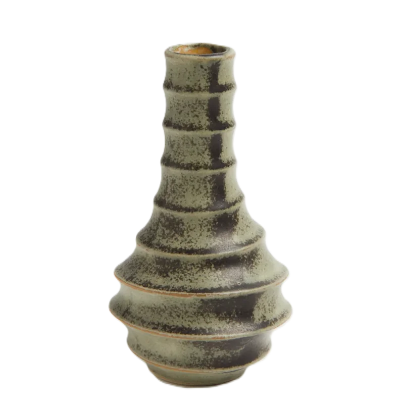 Artisanal Stoneware Hula Pot in Stone Finish - Dia: 7 cm H: 13 cm - Case of 6