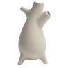 Handcrafted Stoneware Jaar Pot in Clear White Finish - Dia: 6 cm H: 13 cm - Case of 6