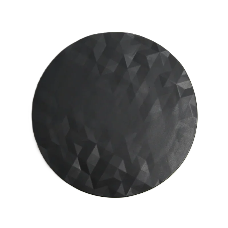 Handcrafted Stoneware Great Valley Plate in Matte Black Finish - Dia: 30 cm H: 2 cm - Case of 6