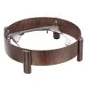 Bon Chef Slim Induction Stand - 1/2 Size - Round - Mahogany
