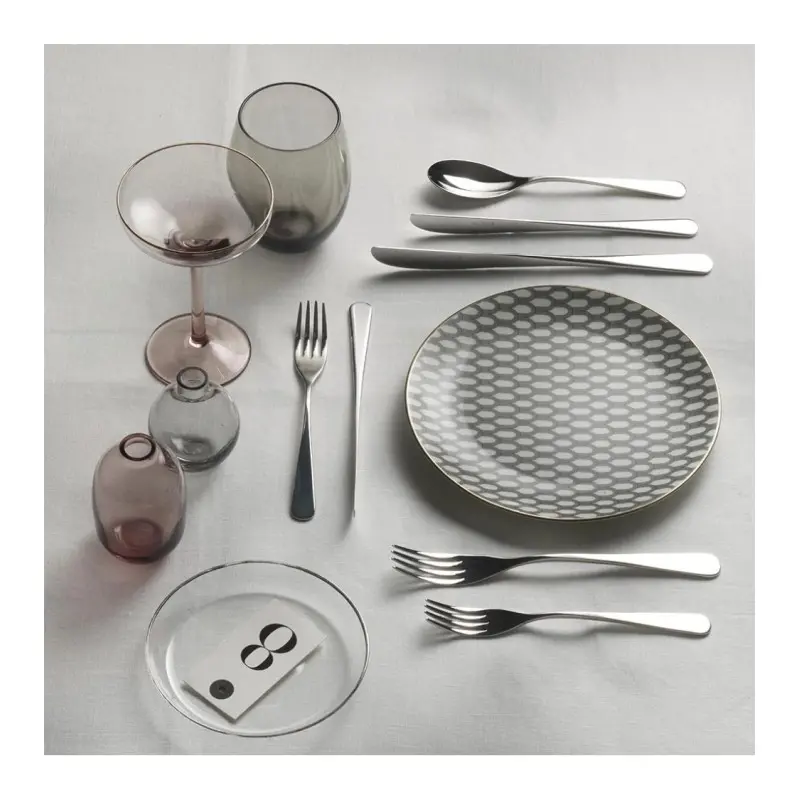 Pintinox Stainless Steel Elegant Audrey Butter Spreader - Set of 24