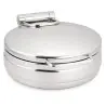 Bon Chef Black Finish Chafer - 1/2 Size - Round - 4 qt.