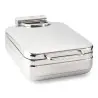 Bon Chef Black Finish Chafer - Half Size - Square - 4.25 qt.