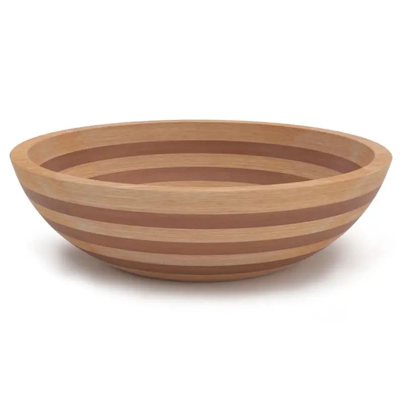 Bon Chef Wooden Bowl - Round - 17.75" x 5.12"