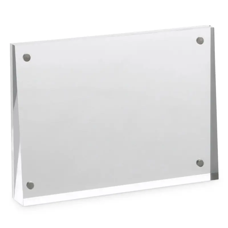 Bon Chef Angled Acrylic Table Sign - Magnetized - 5" x 7" x 1"