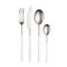Pintinox Stainless Steel Elegant Hive White Dessert Spoon - Set of 24