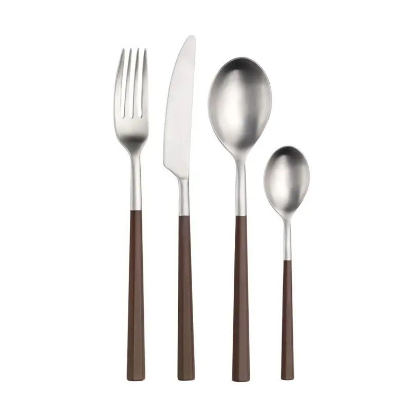 Pintinox Stainless Steel Elegant Hive Merlot Table Fork - Set of 24
