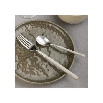 Pintinox Stainless Steel Elegant Hive Dove Grey Dessert Knife - Set of 24