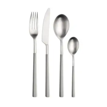 Pintinox Stainless Steel Elegant Hive Dove Grey Coffee Spoon - Set of 24