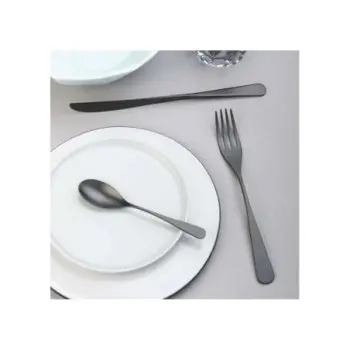 Pintinox Stainless Steel Elegant Audrey Velvet Total Black Tea/Coffee Spoon - Set of 24