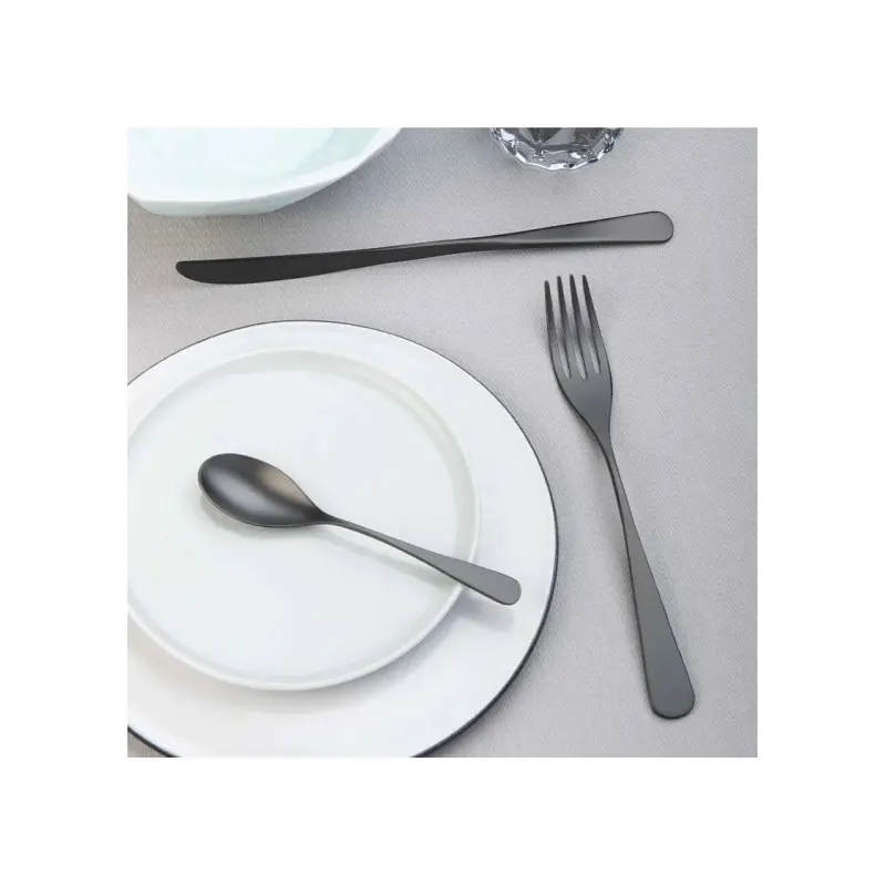 Pintinox Stainless Steel Elegant Audrey Velvet Total Black Pastry Fork - Set of 24 Pintinox Stainless Steel Elegant Audrey Velvet Total Black Pastry Fork - Set of 24