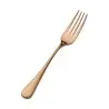 Bon Chef Como Dinner Fork - 8 - 1/4" - Rose Gold Matte - Set of 12