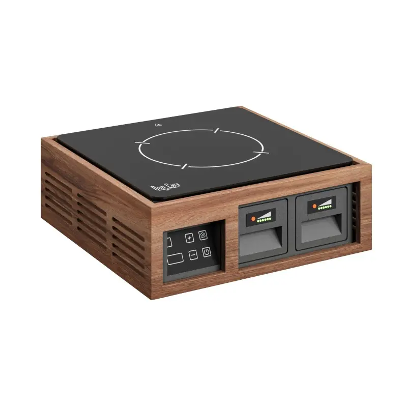 Bon Chef Wood Cover - Up for DC - 100 Induction Stove - Walnut Bon Chef Wood Cover - Up for DC - 100 Induction Stove - Walnut