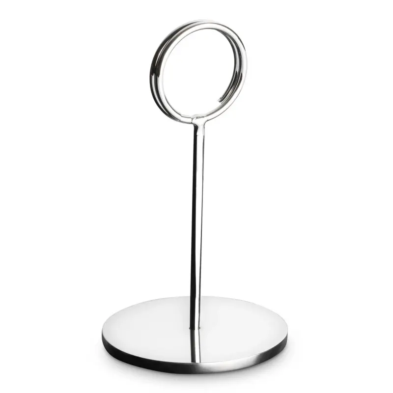 Bon Chef Table Card Stand - Spiral Clip - Chrome Bon Chef Table Card Stand - Spiral Clip - Chrome
