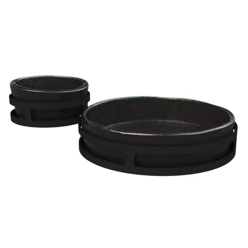 My Glass Studio Chip Dip Server, Black - Set of 2 - 29.0 x 18.5 x 8.0 cm My Glass Studio Chip Dip Server, Black - Set of 2 - 29.0 x 18.5 x 8.0 cm