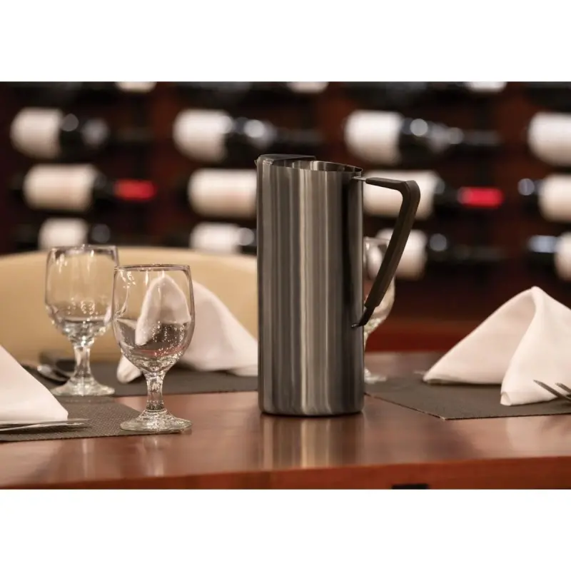 Service Ideas Water Pitcher 64 Ounce Dark Tungsten Finish Service Ideas Water Pitcher 64 Ounce Dark Tungsten Finish