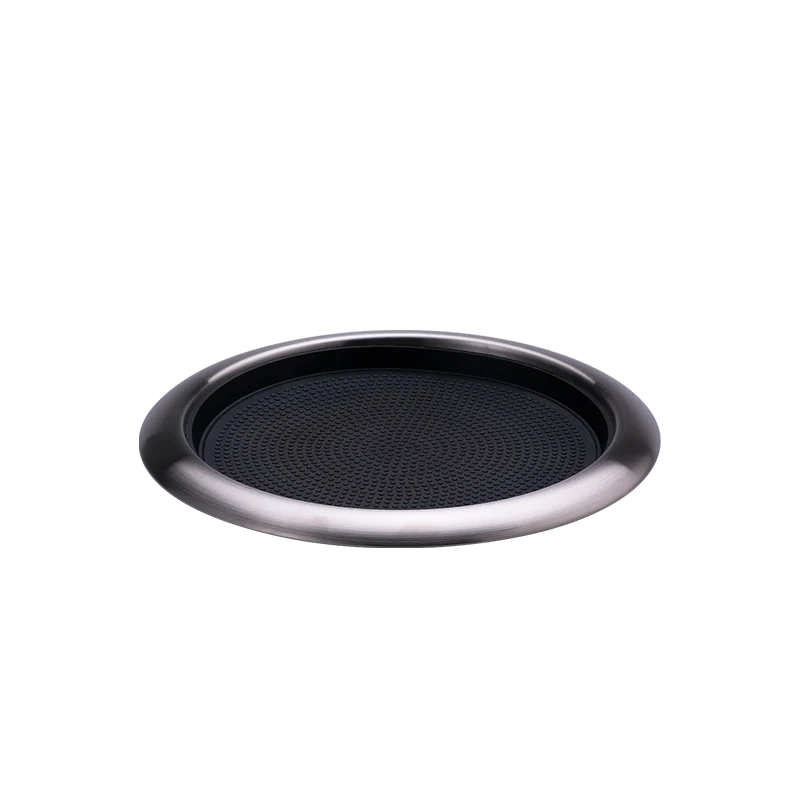 Service Ideas Tray 18 8 Dark Tungsten With Removable Insert 14 x 12