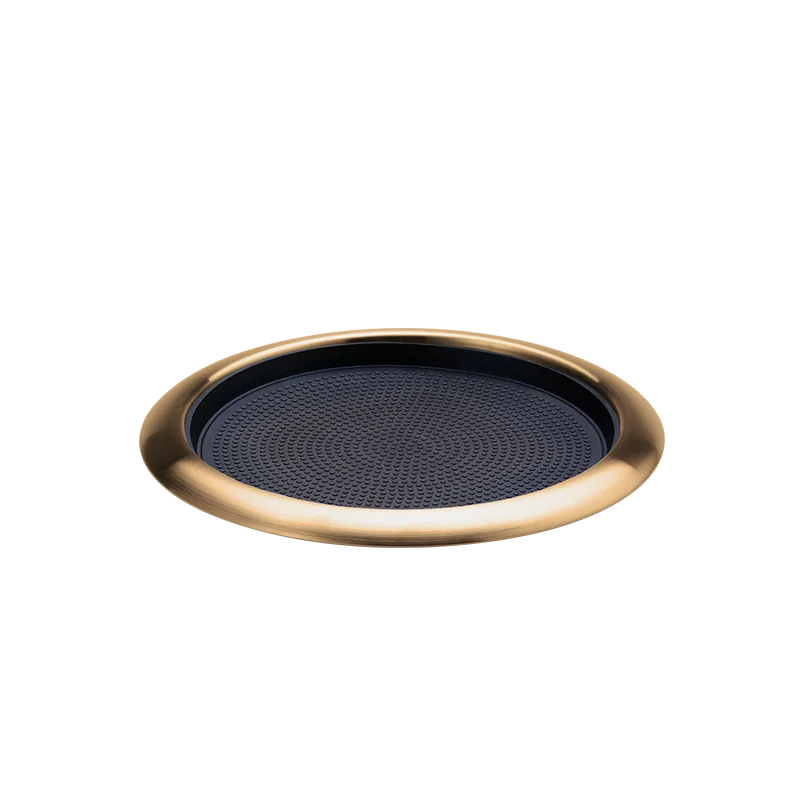 Service Ideas Tray 18 8 Vintage Gold With Removable Insert 14 x 12 Service Ideas Tray 18 8 Vintage Gold With Removable Insert 14 x 12