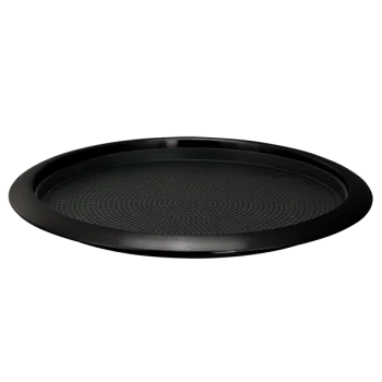 Service Ideas Tray 18 8 Black Onyx Finish With Removable Insert 14 x 12