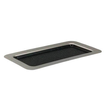 Service Ideas Tray 18 8 Stainless Steel With Insert 13.5 x 7.5