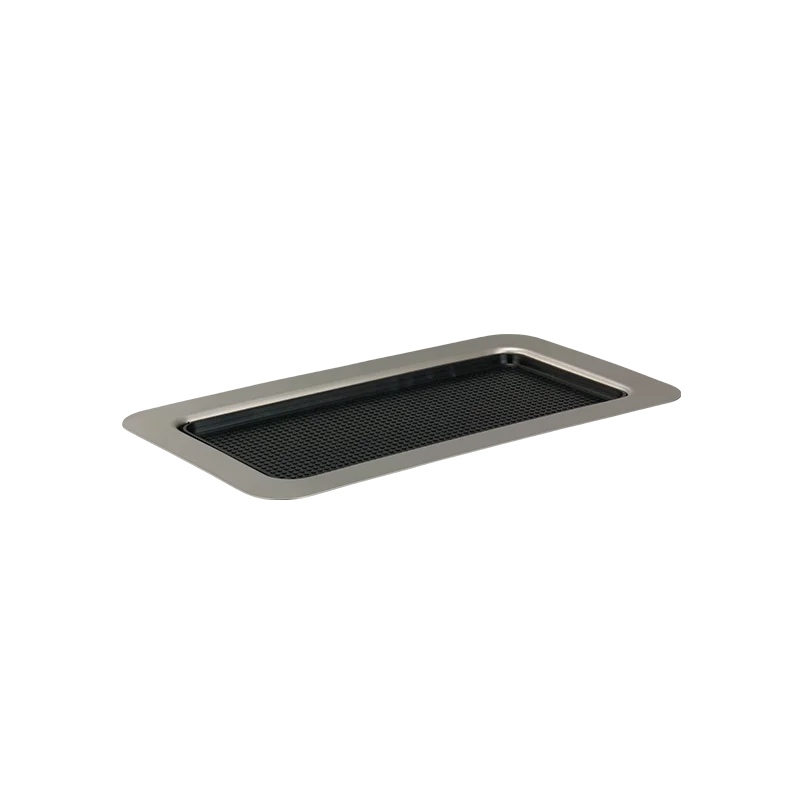 Service Ideas Tray 18 8 Stainless Steel With Insert 13.5 x 7.5
