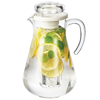Service Ideas Pitcher SAN 1.9 Liter Smooth Body - Set of 6 pieces